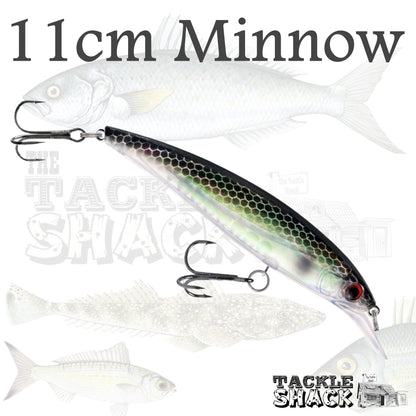 11cm Minnow Blue 13.5gm Black Hatch