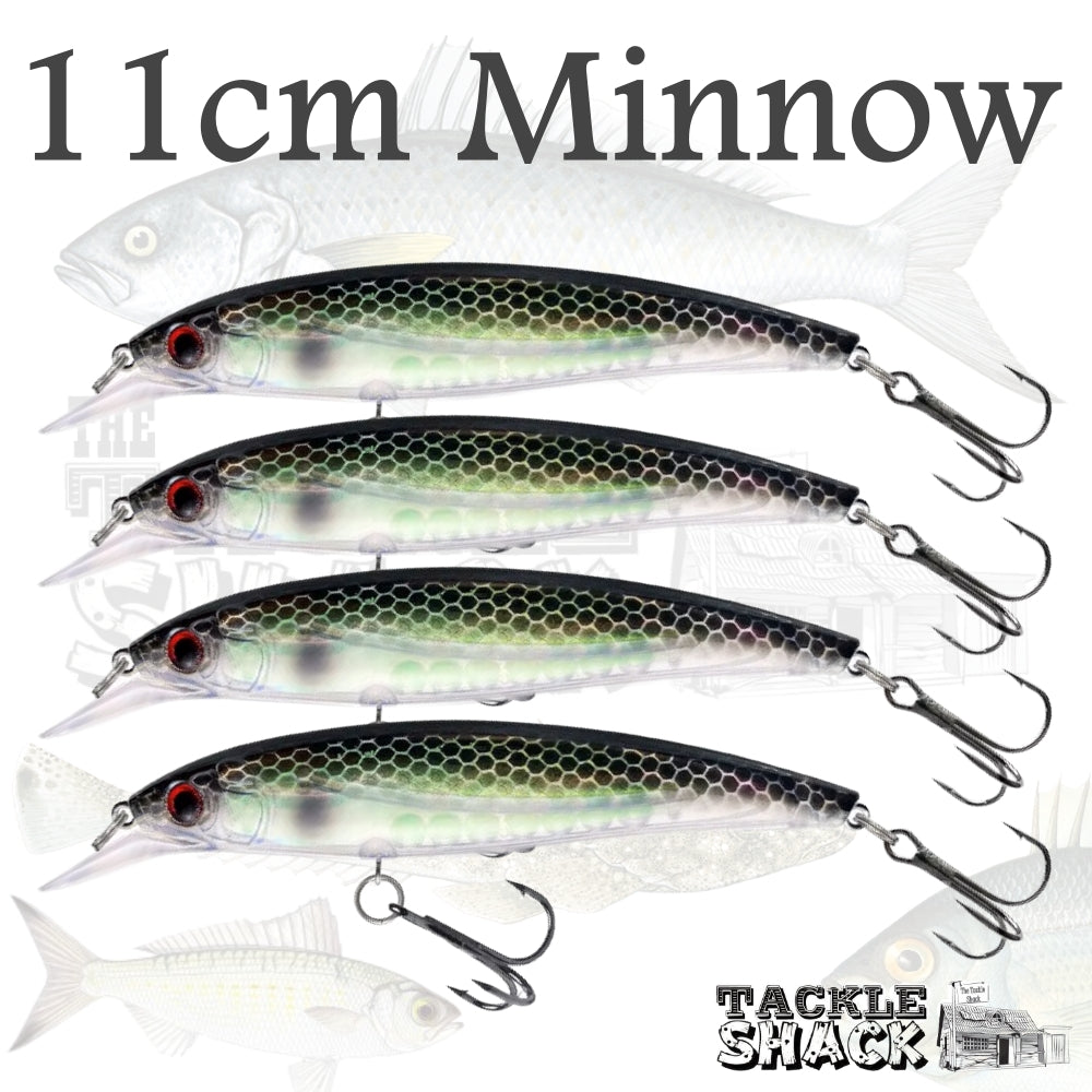 11cm Minnow Blue 13.5gm Black Hatch
