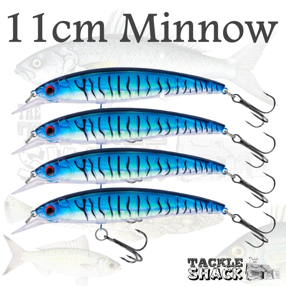 11cm Minnow Blue 13.5gm Blue Tiger