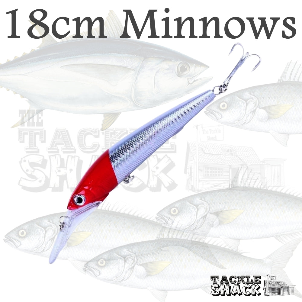 18cm Minnows Deep Diving 5 Pack