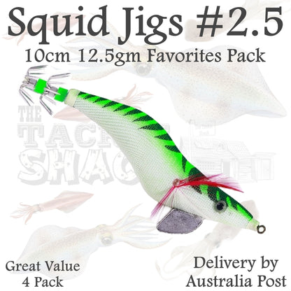 #2.5 Squid Jigs 4 Jig Value Pack
