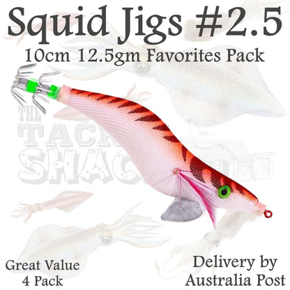#2.5 Squid Jigs 4 Jig Value Pack