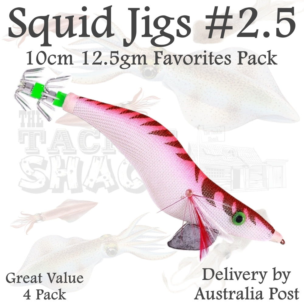 #2.5 Squid Jigs 4 Jig Value Pack