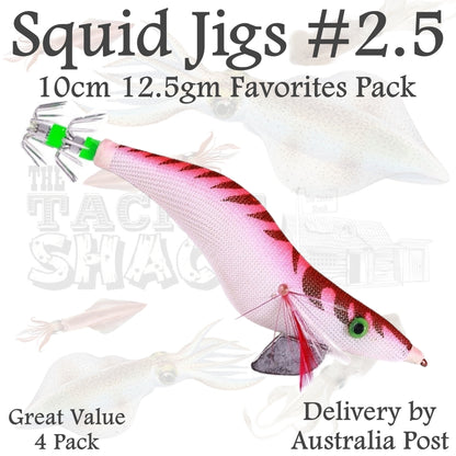#2.5 Squid Jigs 4 Jig Value Pack