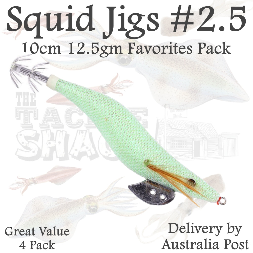 #2.5 Squid Jigs 4 Jig Value Pack
