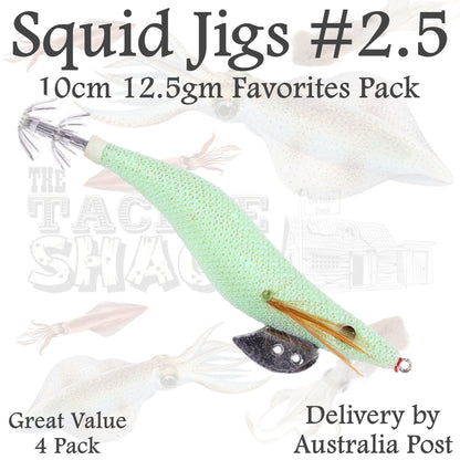 #2.5 Squid Jigs 4 Jig Value Pack
