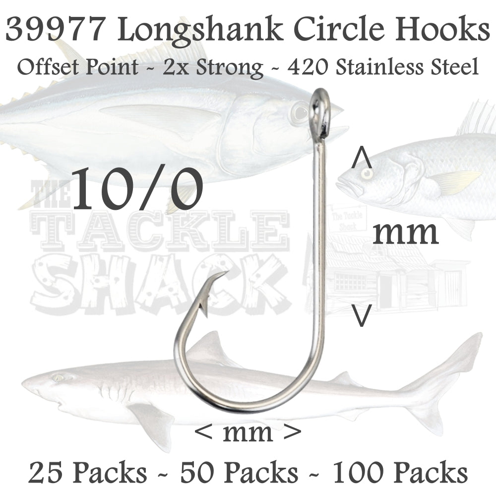 39977 Longshank Circle Hooks Size 10/0