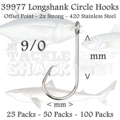 39977 Longshank Circle Hooks Size 9/0