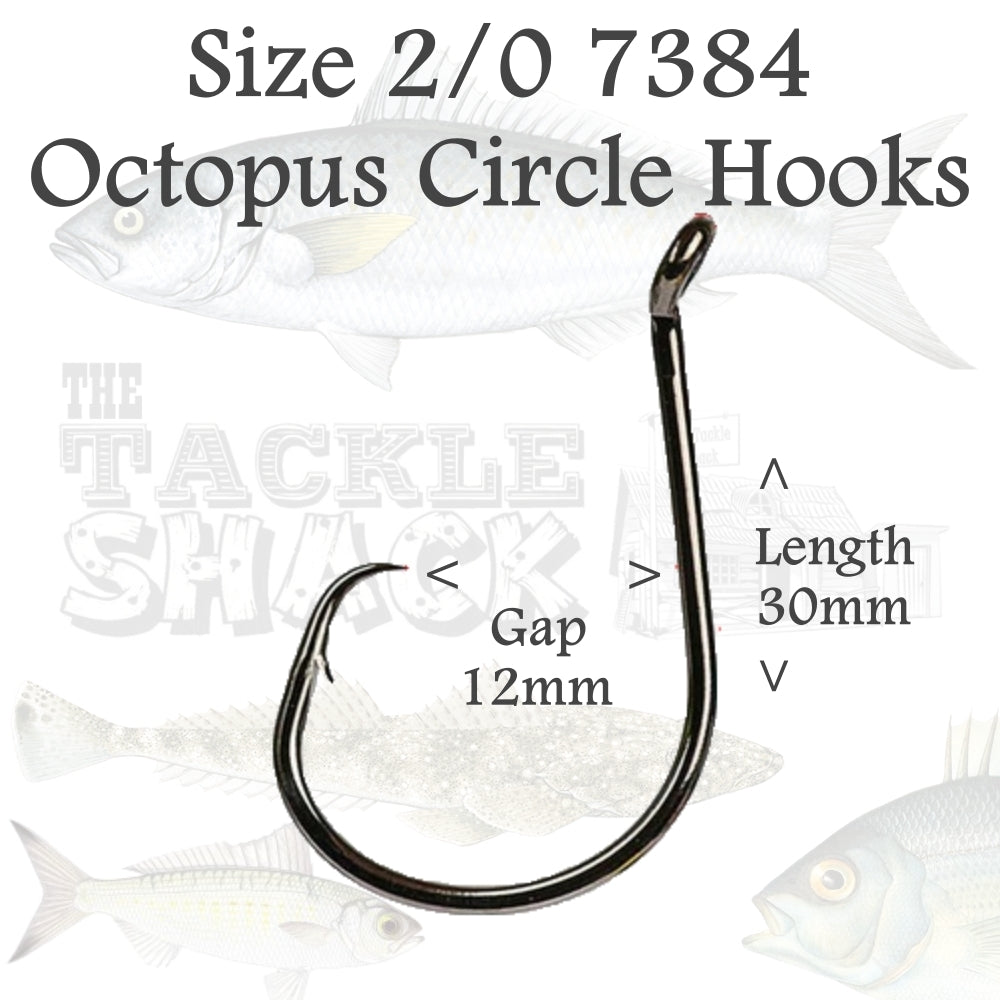 Octopus Circle Hooks 7384 Size 2/0