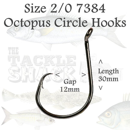 Octopus Circle Hooks 7384 Size 2/0
