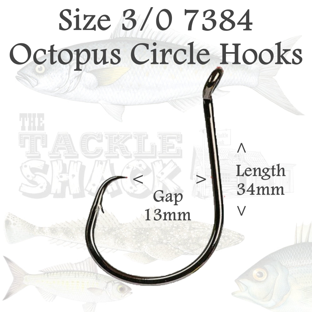 Octopus Circle Hooks 7384 Size 3/0