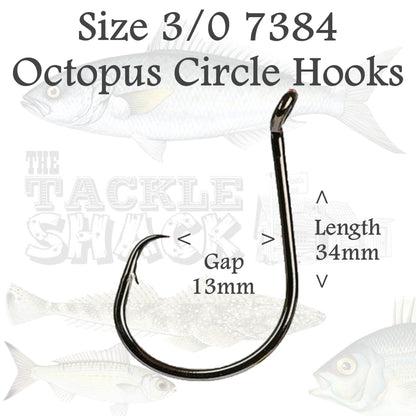 Octopus Circle Hooks 7384 Size 3/0