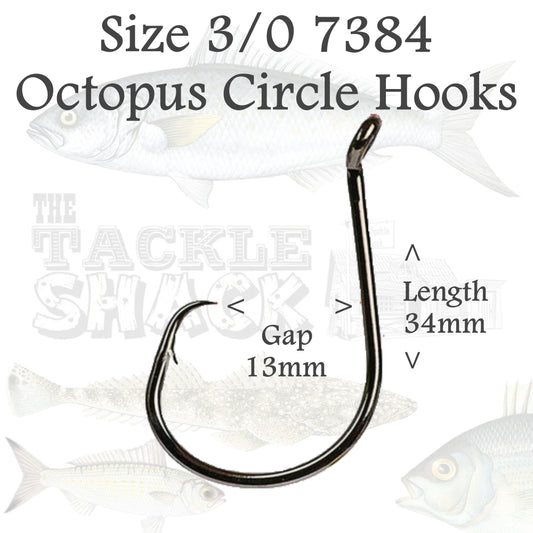 Octopus Circle Hooks 7384 Size 3/0