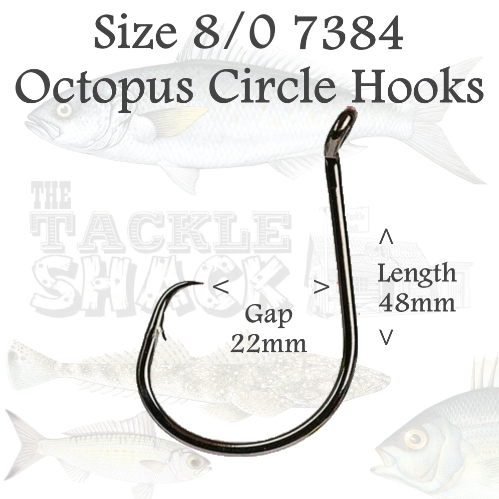 Octopus Circle Hooks 7384 Size 8/0
