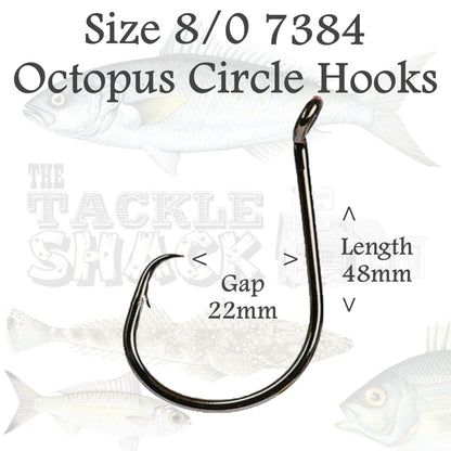 Octopus Circle Hooks 7384 Size 8/0