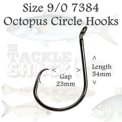 Octopus Circle Hooks 7384 Size 9/0