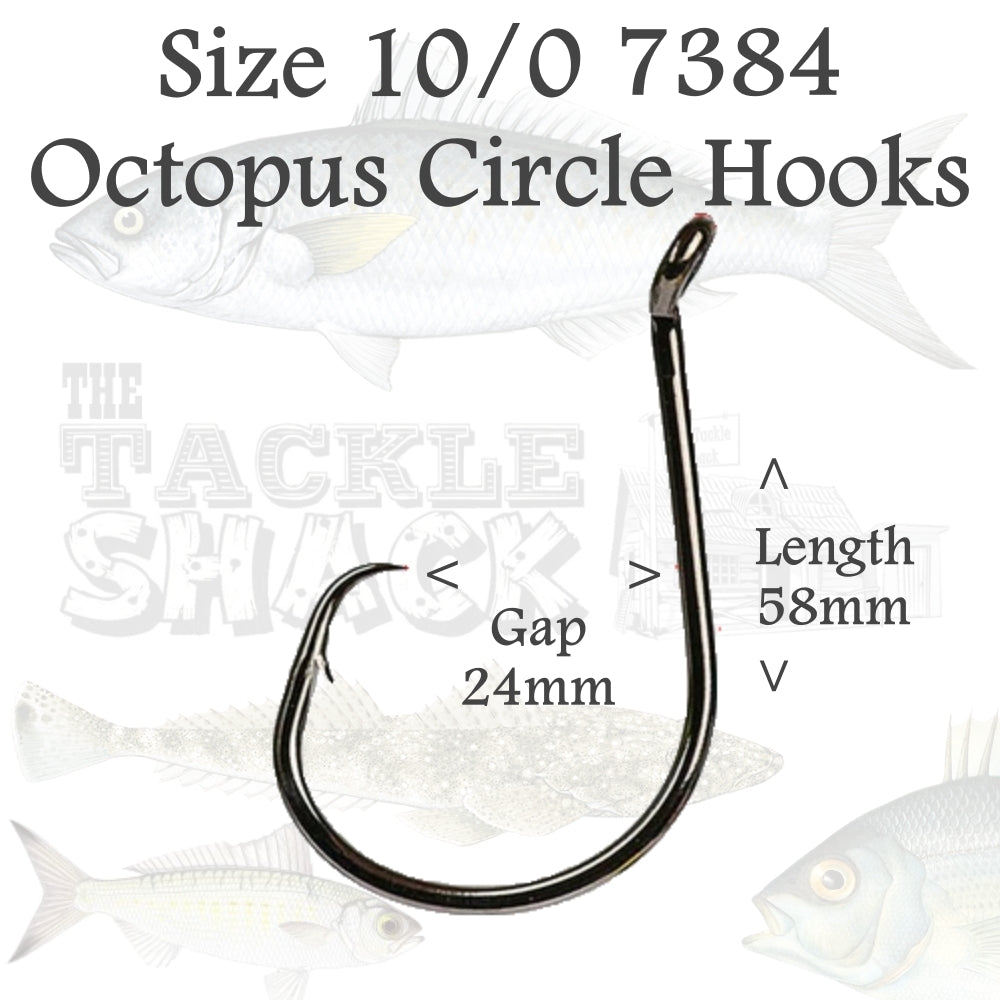 Octopus Circle Hooks 7384 Size 10/0