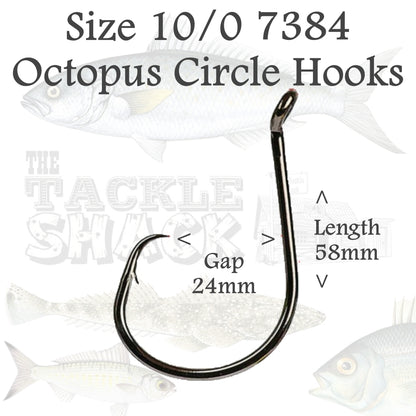 Octopus Circle Hooks 7384 Size 10/0