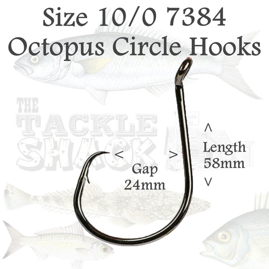 Octopus Circle Hooks 7384 Size 10/0