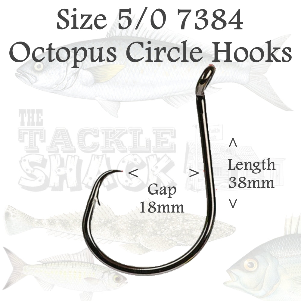 Octopus Circle Hooks 7384 Size 5/0