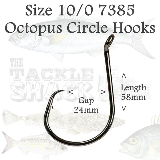Octopus Circle Hooks 7385 Size 10/0