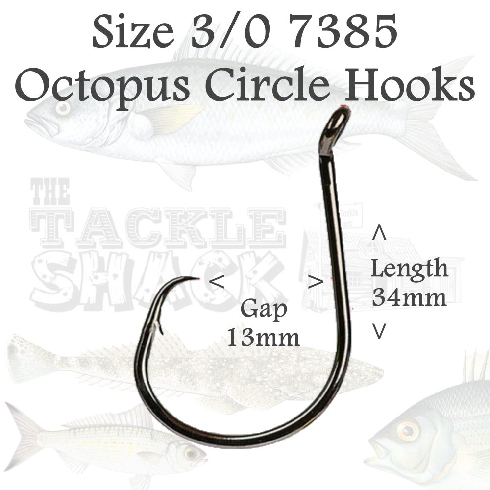 Octopus Circle Hooks 7385 Size 3/0
