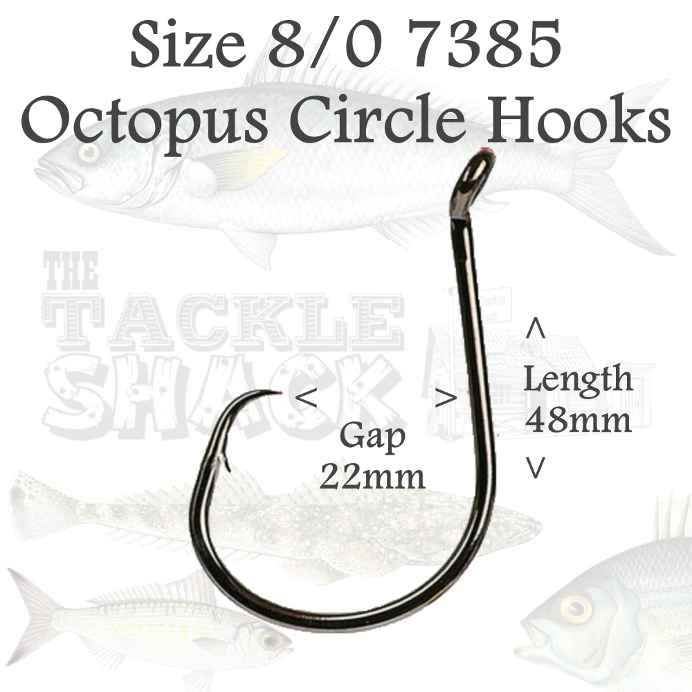 Octopus Circle Hooks 7385 Size 8/0