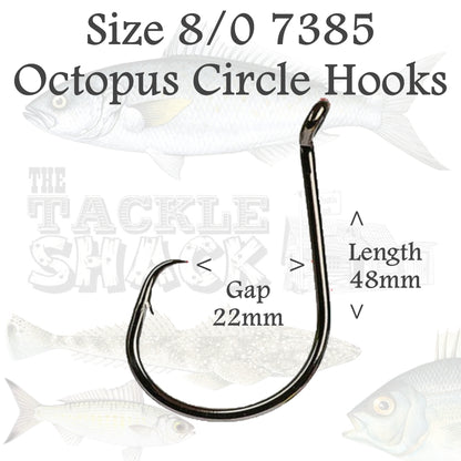 Octopus Circle Hooks 7385 Size 8/0