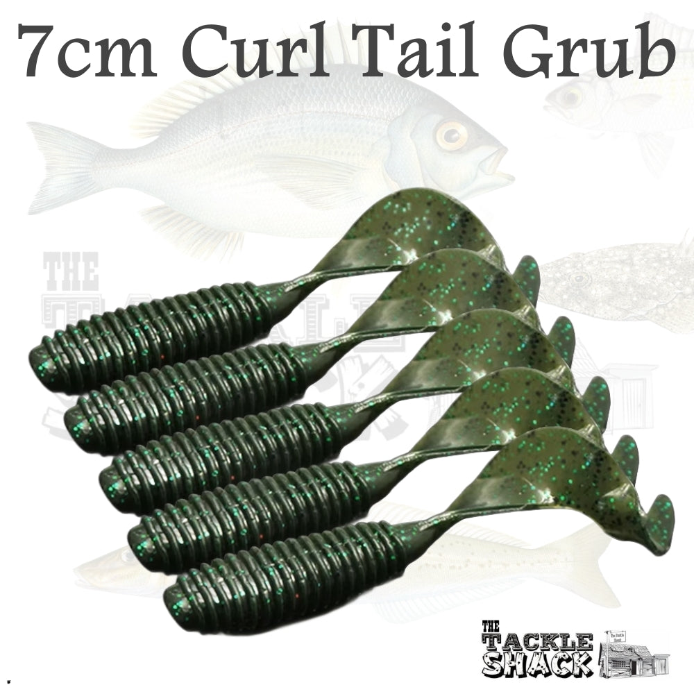 Soft Plastic Lures 7cm Curl Tail Grubs