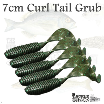 Soft Plastic Lures 7cm Curl Tail Grubs