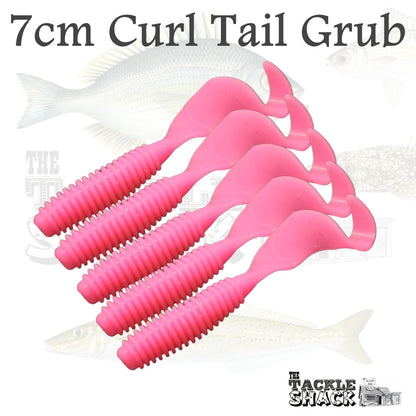 Soft Plastic Lures 7cm Curl Tail Grubs