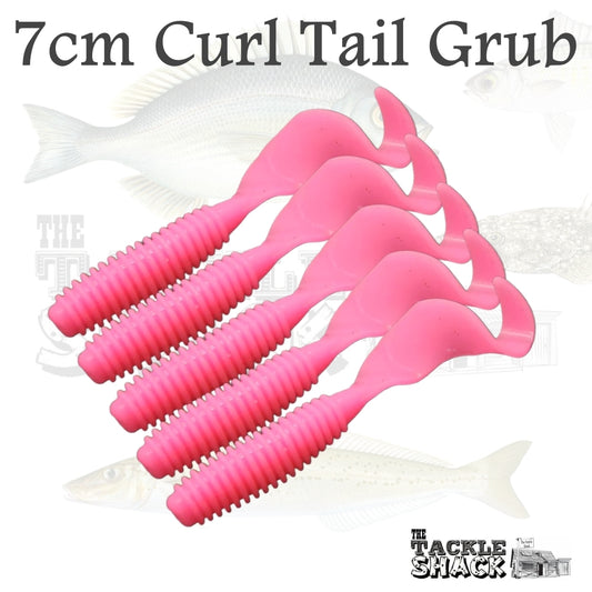 Soft Plastic Lures 7cm Curl Tail Grubs