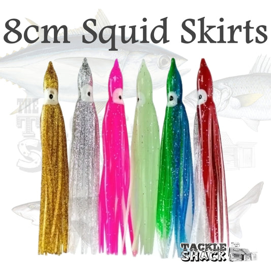 Soft Rubber Squid Skirts 8cm