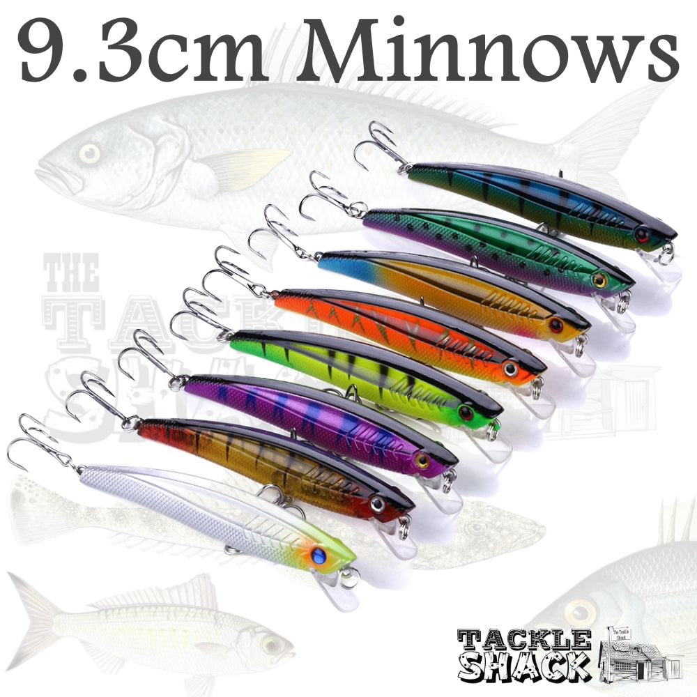 9.3cm Minnows 8 Pack