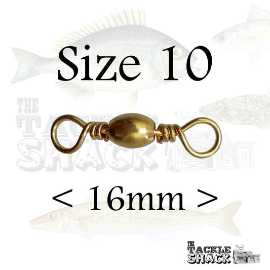 Brass Barrel Swivels #10