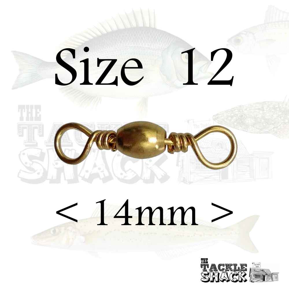 Brass Barrel Swivels #12