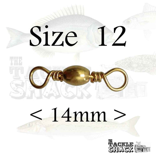 Brass Barrel Swivels #12