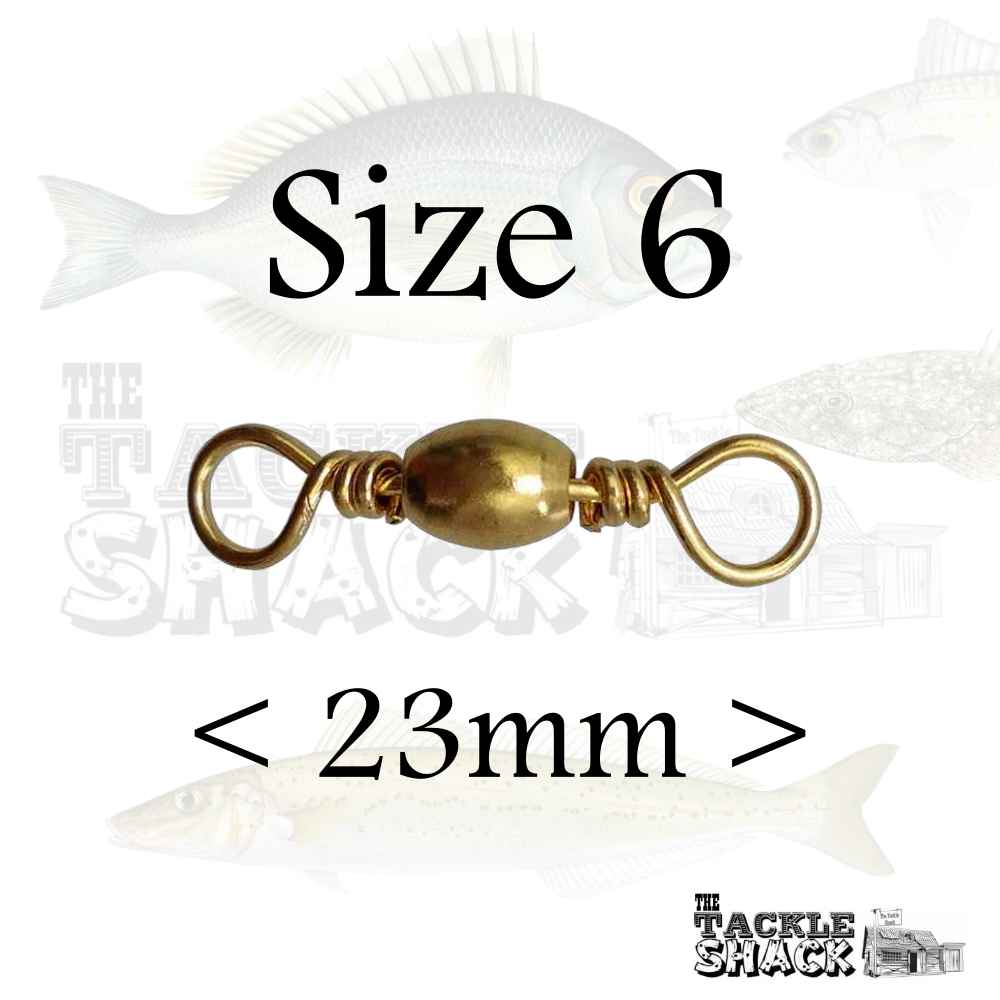 Brass Barrel Swivels #6