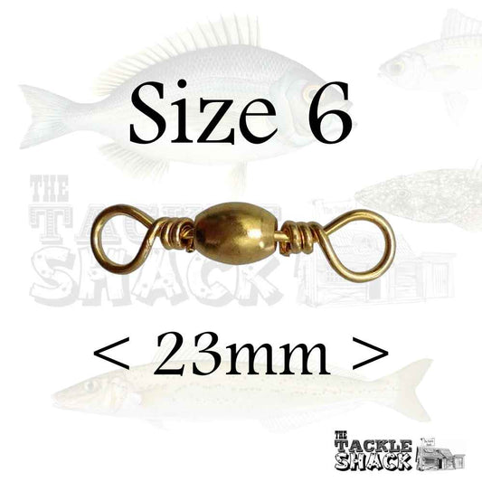 Brass Barrel Swivels #6