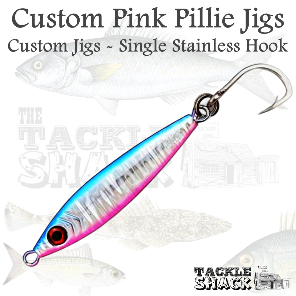 60gm Pink Pillie Metal Jig 10827 Hook