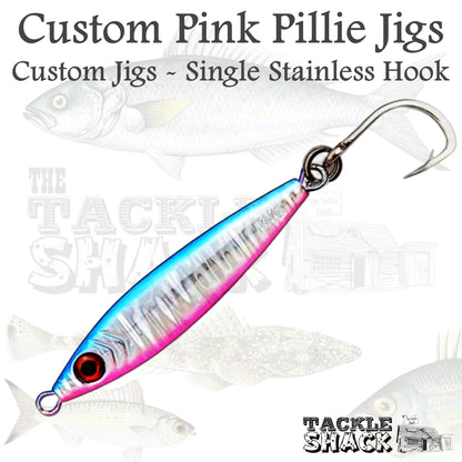 60gm Pink Pillie Metal Jig 10827 Hook