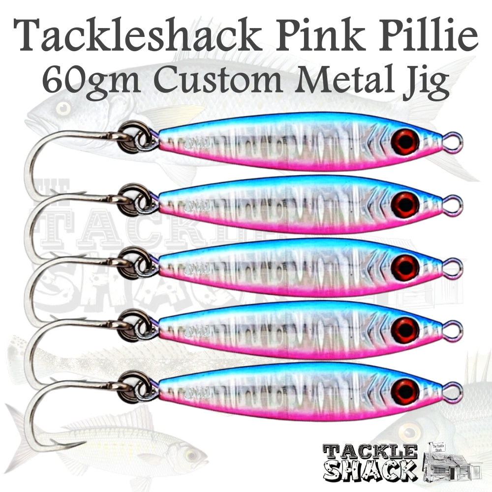 60gm Pink Pillie Metal Jig 10827 Hook