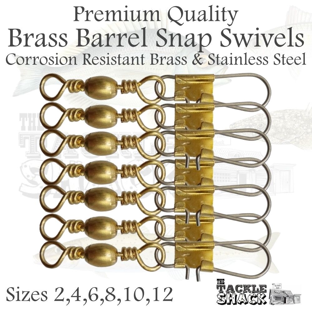 Brass Barrel Snap Swivels #4