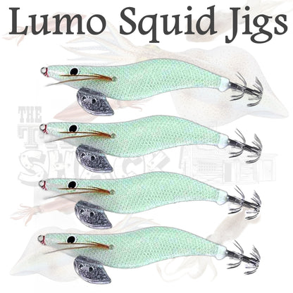 #2.5 Squid Jigs White Lumo