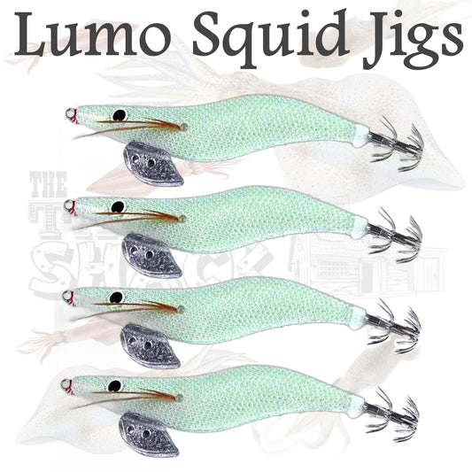#3.0 Squid Jigs White Lumo