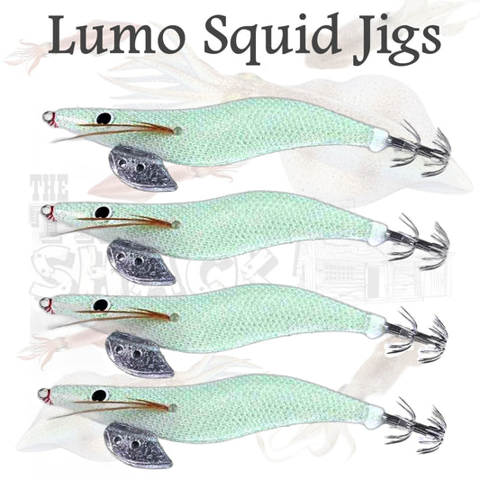 #3.5 Squid Jigs White Lumo