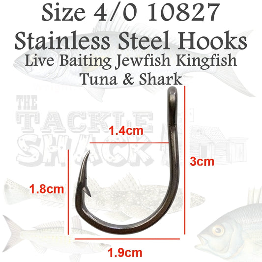 Live Bait Hooks 10827 Size 4/0