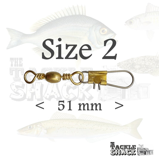Brass Barrel Snap Swivels #2
